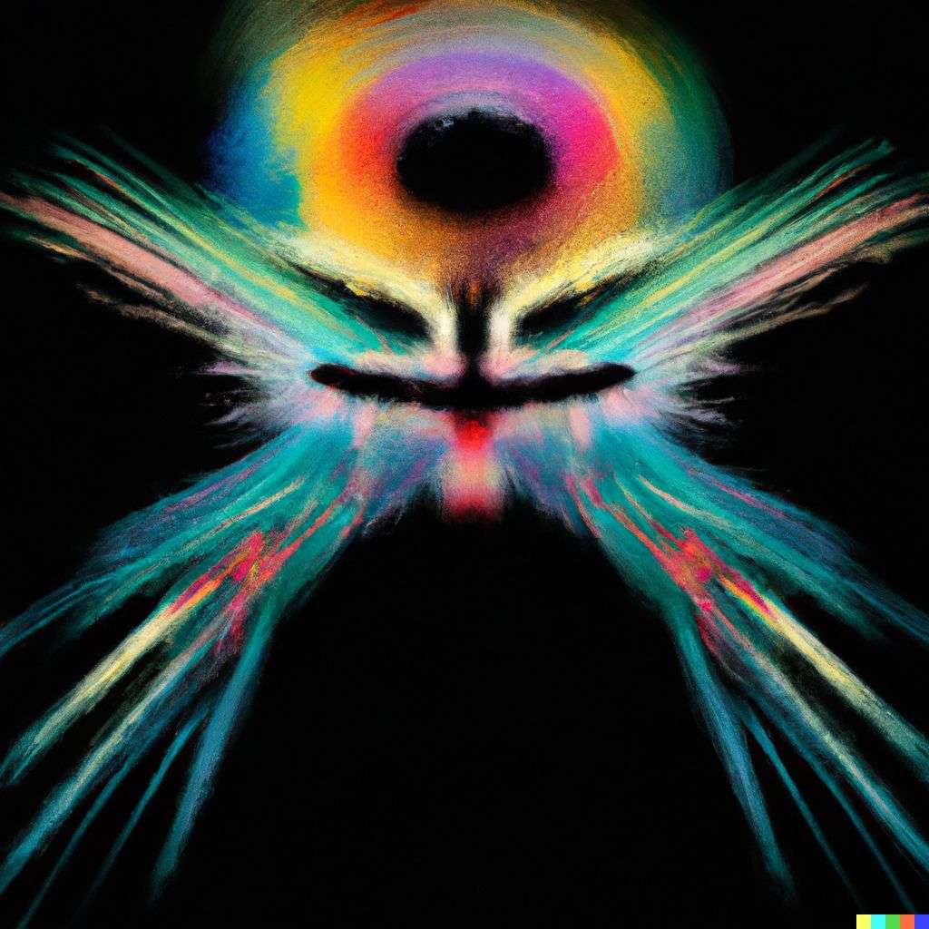 a representation of anxiety, digital art made from colorful gradients, airbrush